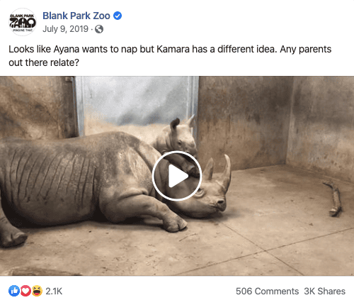 Engaging Facebook Example 01